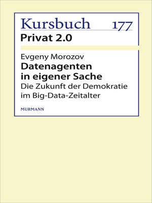 cover image of Datenagenten in eigener Sache